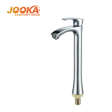 Fashionable single lever chrome bathroom faucet high basin water tap